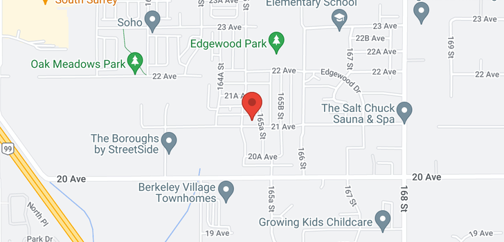 map of 16509 21 AVENUE